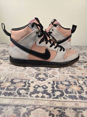KCDC Brooklyn Skateshop Nike Dunk SB High 20th Anniversary Pink Men's Size 8.5